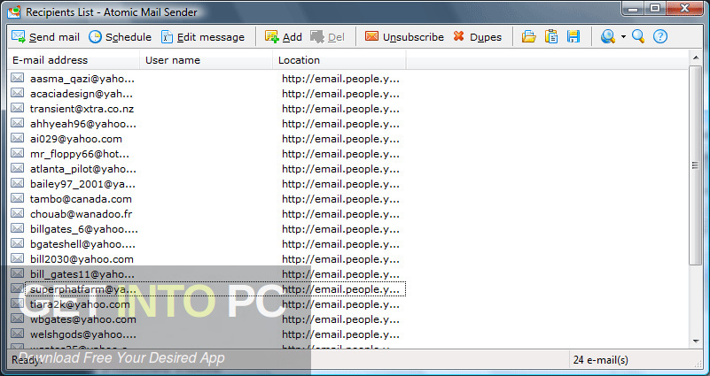 Atomic Mail Sender + Email Hunter Free Download image 2